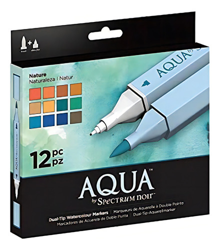 Spectrum Noir Aqua Artists Rotuladores Para Colorear A Base