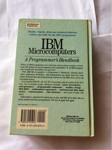Ibm Microcomuters A Programmers Handbook Julio Sánchez