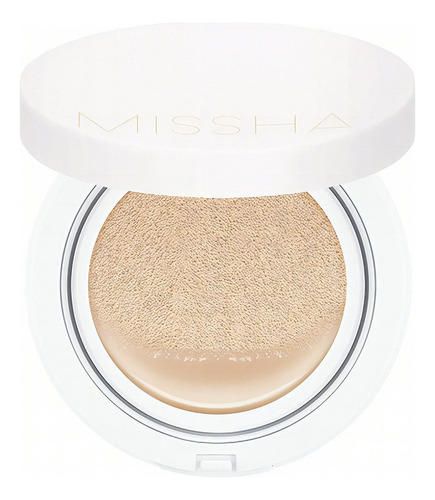 Base de maquillaje líquida Missha Magic Cushion Magic Cushion Cover Lasting Beauty Care tono 21 light beige - 15mL 15g