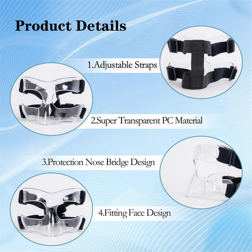Protector Nasal Para Nariz Rota, Protector Facial Ajustable