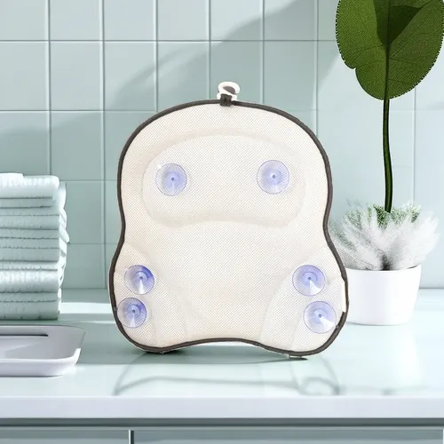 Almohada De Baño Cómoda Para Apoyo De Cuello Y Espalda
