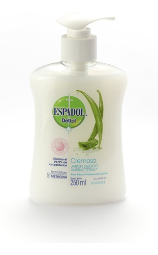 Espadol - Jabón Liquido Antibacterial Cremoso X 250 Ml