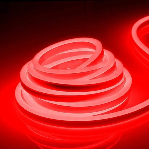 Tira Manguera Luz Led Flexible Neon Exterior 50mts Rojo Veoquiero