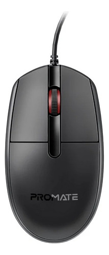 Mouse Usb Para Pc O Laptop Cableado Promate Cm-1200 Diginet Color Negro
