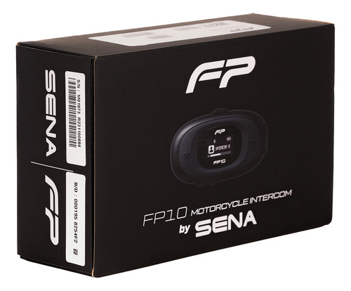 Intercomunicador Sena Fp10 Negro 1 Unidad Bluetooth