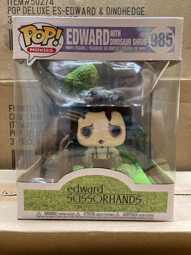 Edward Scissorhands With Dinosaur Shrub 985 Funko Pop Deluxe
