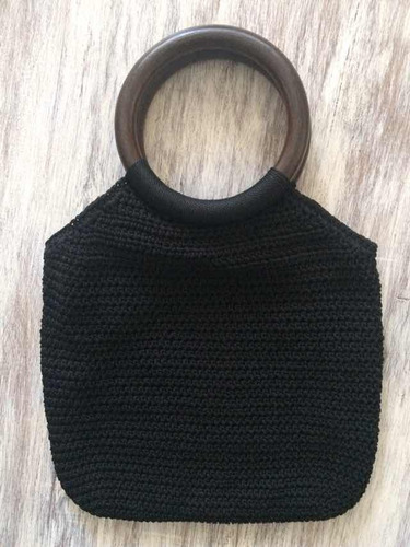 Cartera Tejida Negra