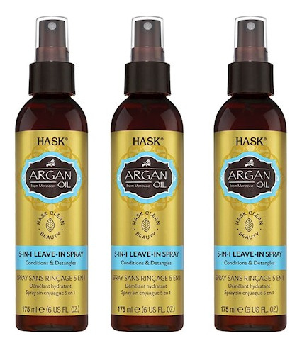 Spray 5 En 1 Hask Argan Oil -175ml X3 Unidades