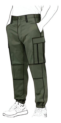 Moldes Pantalòn Trabajo Militar Hombre