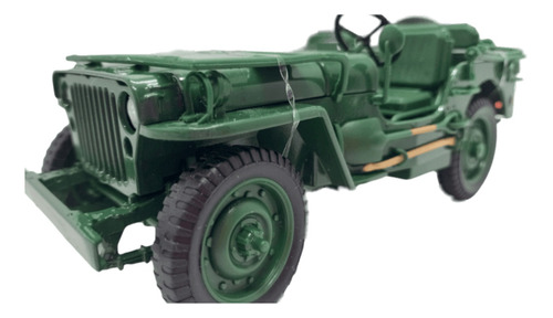 Jeep Willys Minguerra / Escala 1:18/ Metalico /20cms Largo. 