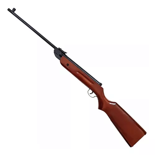 Rifle Aire Comprimido Madera + Mira + Balines + Envío Gratis