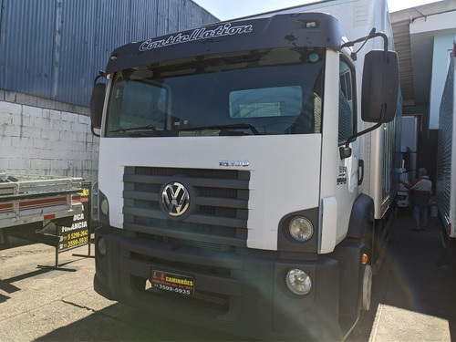 Imagem 3 de 9 de Caminhão Toco Baú Porta Lateral Vw 15190 Único Dono Financia