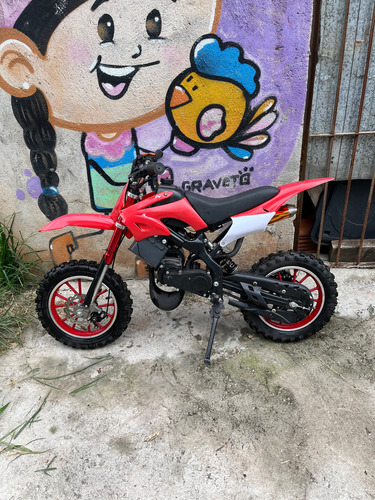 Mini Motocross Monster Partida Elétrica E Cordinha