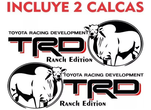 Par Sticker Calca Para Toyota Tacoma Trd Ranch Edition