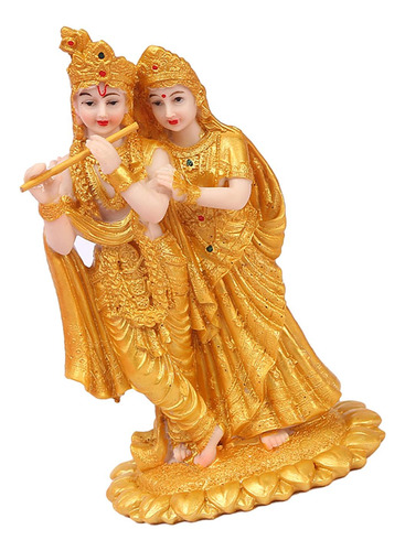 Ndia Radha Krishna Estatueta Estátua Decoração De Mesa