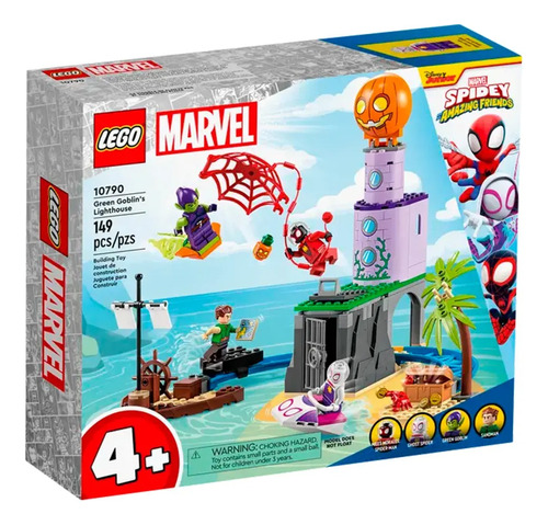 Set Lego Spidey En El Faro Del Duende Verde 149pcs 10790