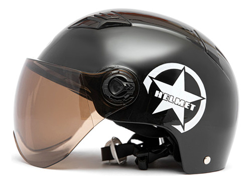 Protector Ciclismo Casco Moto Ajustable Unisex Negro