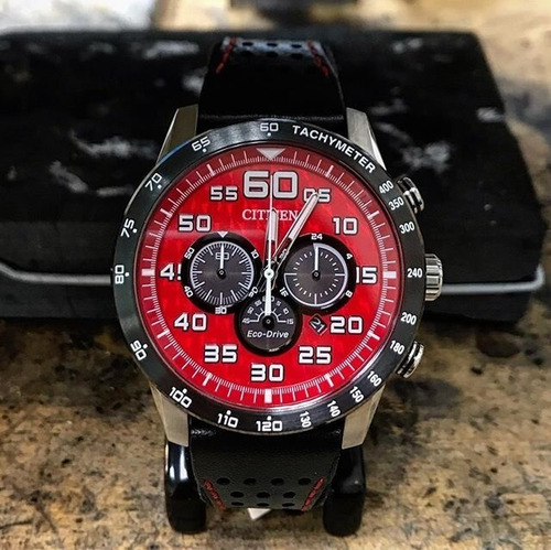 Imagen 7 de 7 de Citizen Primo Chronograph Red Dial Ca4430-01x ... Dcmstore F