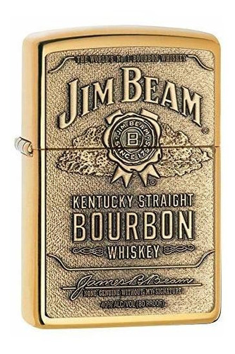 Accesorio Cigarro - Zippo Jim Beam Bourbon Label Emblem Ence