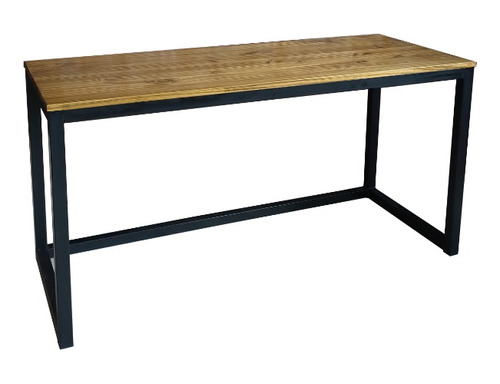 Mesa Escritorio Industrial Madera Maciza 160x60x75 Pata 4cm