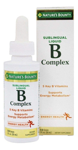 Nature's Bounty Vitamina B Complejo Líquido Sublingual De 2