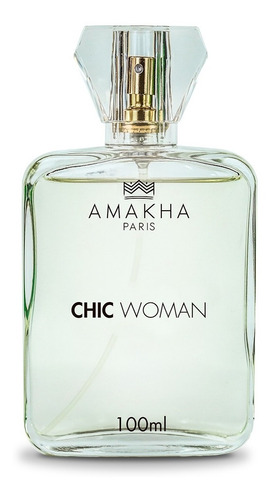 Perfume Feminino Chic Woman Amakha Paris 100ml Bolso Bolsa