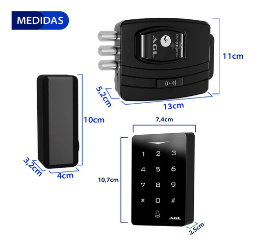 Fechadura Ultra Magic Ch.simples + Controle De Acesso Ca1000