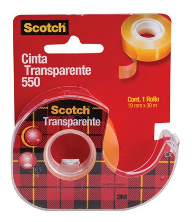 Cinta Transparente Scotch Con Despachador 19mm X 30m 1 Pza