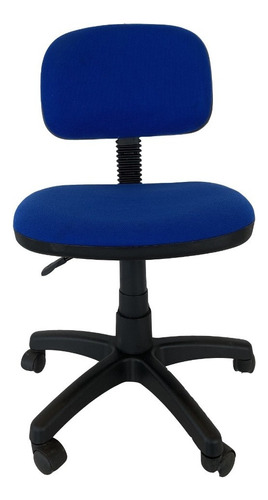 Silla De Oficina Secretarial Económica L100 Color Azul Material Del Tapizado Tela