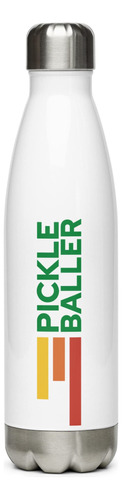 Pickle Baller - Botella De Agua Deportiva, Con Aislamiento D