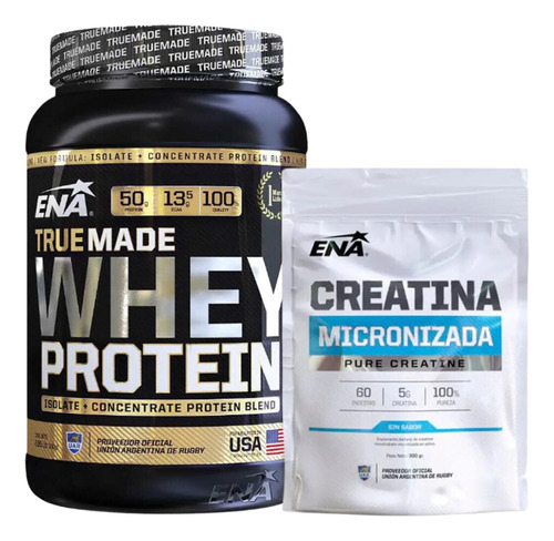 Combo Ena Whey Protein Vainilla 903g+ Creatina S/neutro 300g