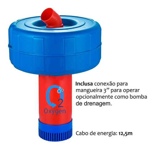 Aerador Chafariz Para Piscicultura 1,5 Cv Alta Eficiencia Chafariz Eletrico Monofásico 1100w