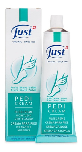  Pedicream 96gr Swiss Just Crema Herbal Para Pies