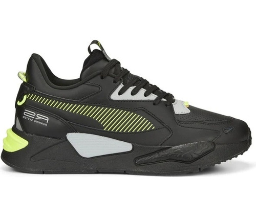 Tênis Puma Rs-z Lth Black Lime 383232-04  Original Casual 