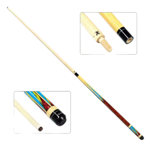 Taco De Billar Adam Ll Cuerda De Madera Profesional Rojo Diamante 595.35 G