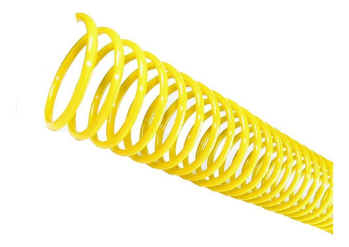 Espiral Para Encadernação Amarelo 23 Mm Para 140 Folhas 60un