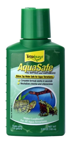 Acondicionador Aquasafe P/reptiles 100 Ml 3.38 Oz Acuarios