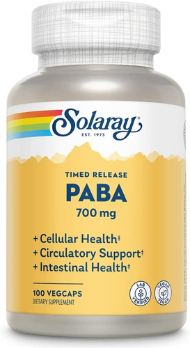 Solaray Paba Two-stage Time-releas - Unidad a $1879