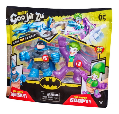 Goo Jit Zu Figura Batman Vs Joker Flexibles Heroes Strech