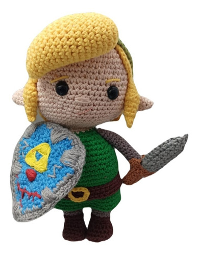 The Legend Of Zelda Link  Muñeco Tejido A Cochet Amigurumi 