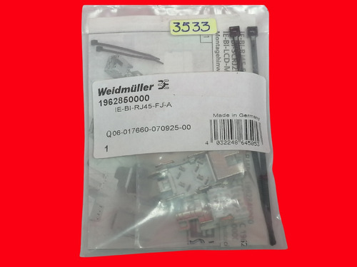 Weidmuller 1962850000 Ie-bi-rj45-fj-a Enchufe Rj45 Pin 8p8c