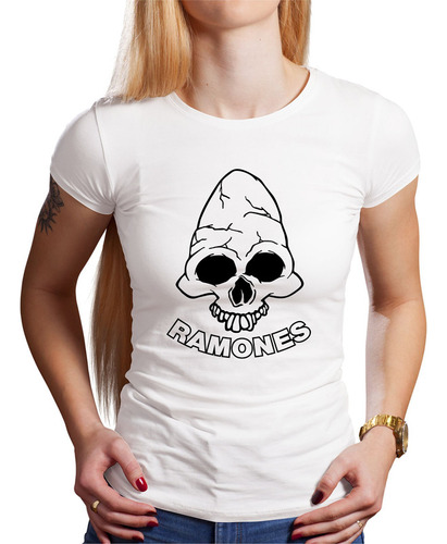 Polo Dama Ramones Pinhead (d0336 Boleto.store)