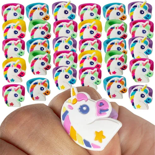 Anillos De Goma De Unicornio Para Ni as Paquete De Ju Env o