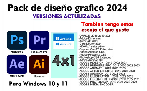 Programas Para Computadoras Diseño Gráfico Edición Office 