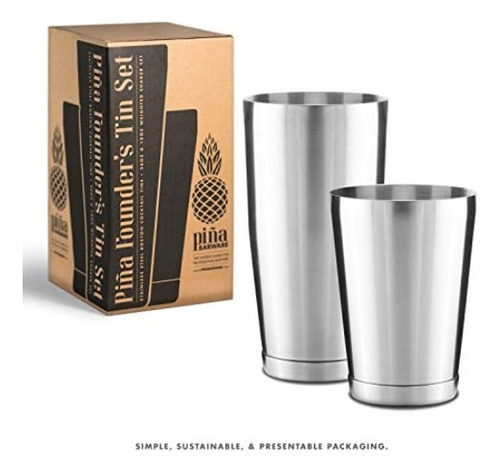 Piña Barware Juego De Latas De Coctelera Boston De Barra Com