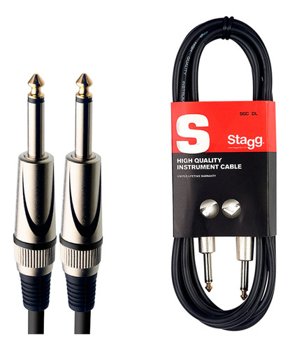 Cable Plug 6m Profesional Guitarra Bajo Stagg Stagg Sgc6dl