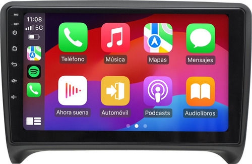 Estereo Audi Tt 2007 A 2012 Carplay Android 2 32gb Color Negro