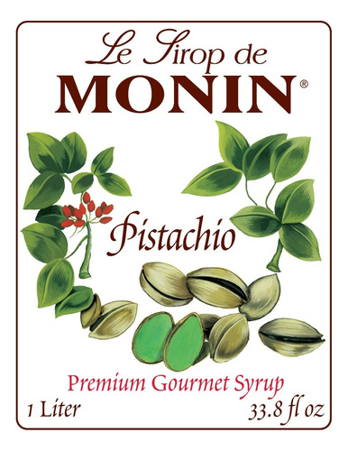 Jarabe Monin Pistache 1l