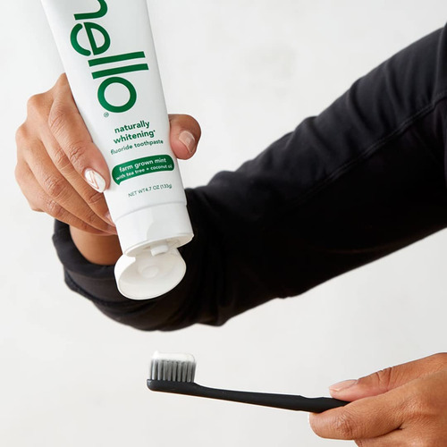 Pasta De Dientes Hello Naturally Whitening Con Sabor A Menta