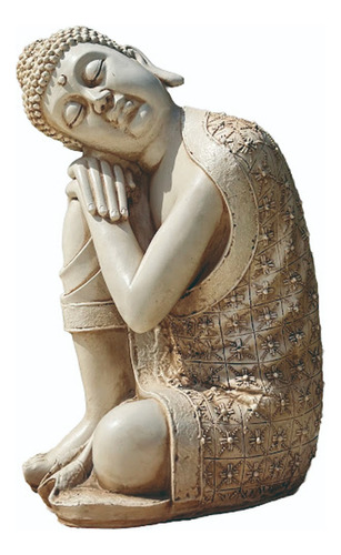 Estatua Buda 65 Cm Resina Apto Exterior Ideal Jardín Deco